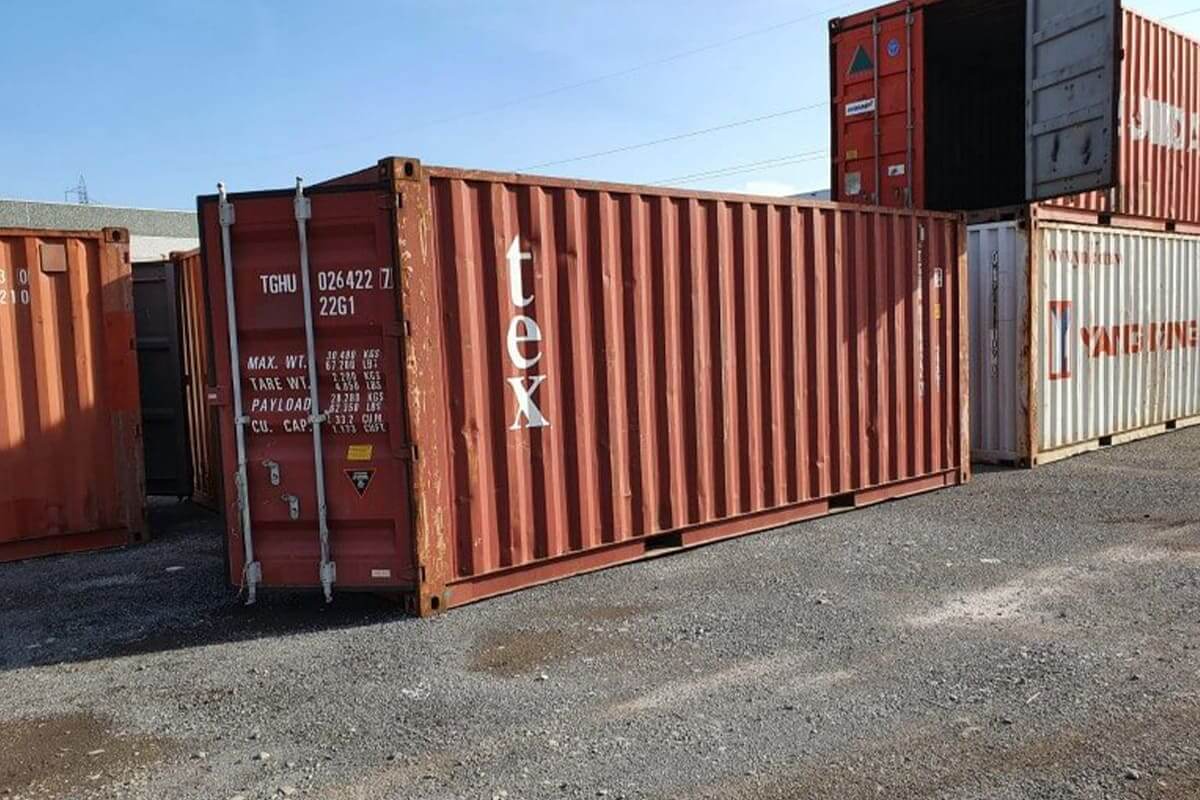 container usato marittimo 20 piedi iso box dry