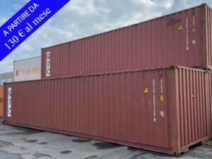 noleggio container usato marittimo 40 piedi iso box dry