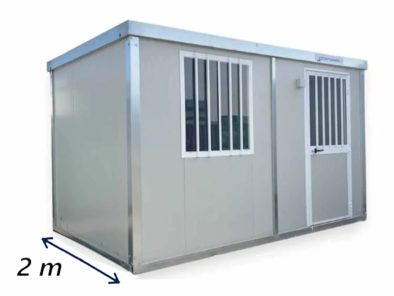 Box prefabbricati open space 4 metri H 220 Larghezza 2 metri