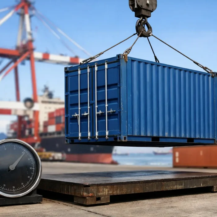Quanto pesa un container 20 piedi marittimo?