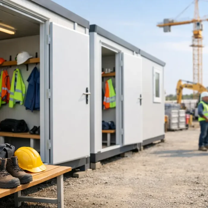 Come organizzare spogliatoi prefabbricati in cantiere