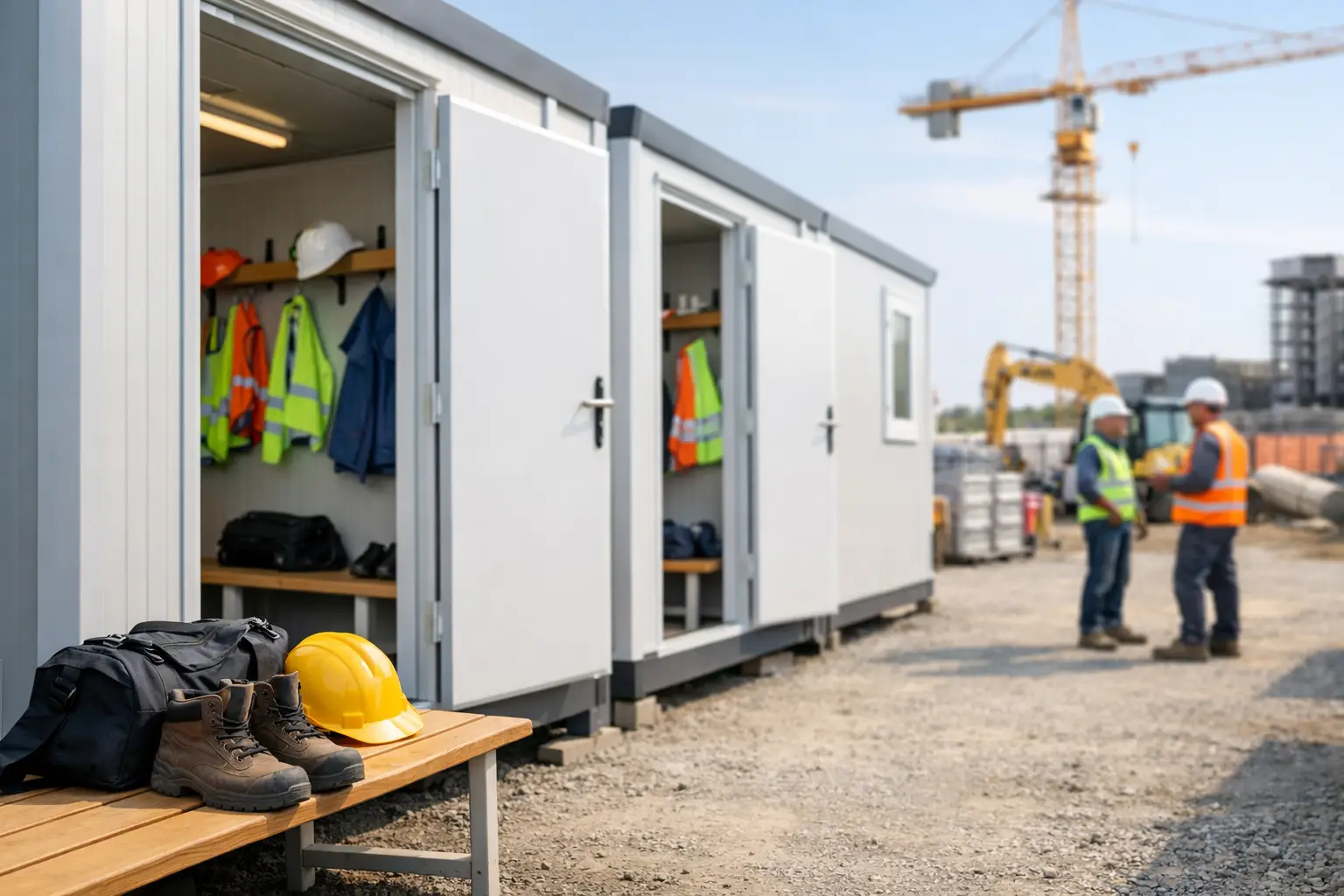 Come organizzare spogliatoi prefabbricati in cantiere