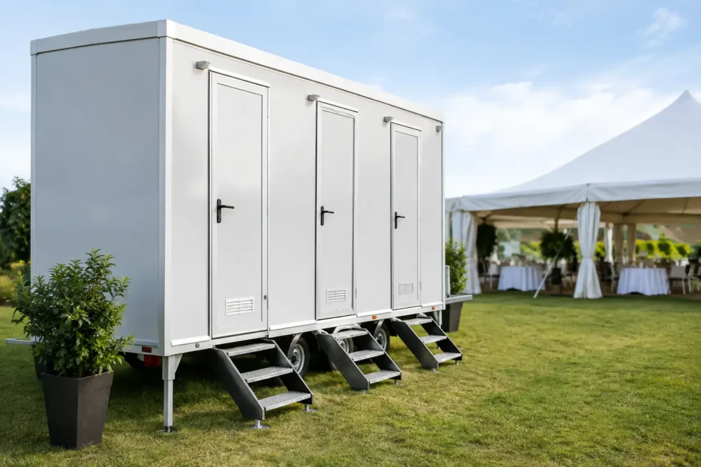 Come scegliere cabine bagno prefabbricate per eventi