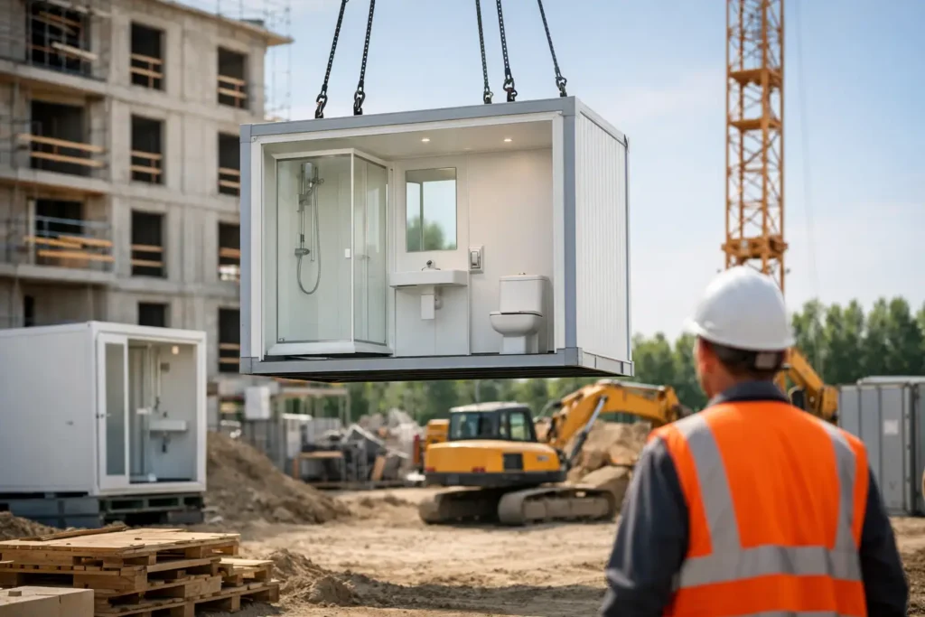 Guida ai moduli bagno prefabbricati per cantieri