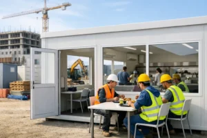 Mensa aziendale prefabbricata per il cantiere