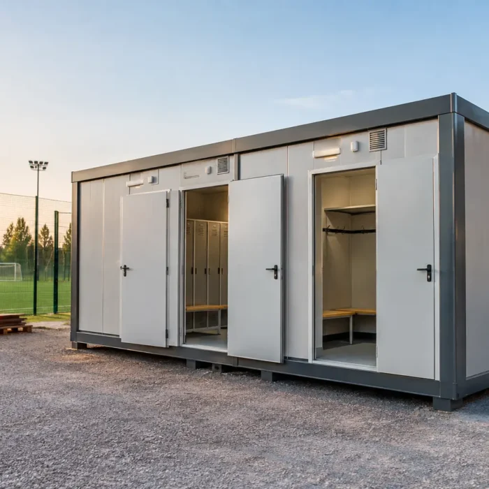 Spogliatoi sportivi modulari per impianti e cantieri