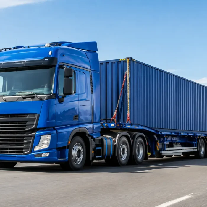 Trasporto container eccezionale senza imprevisti