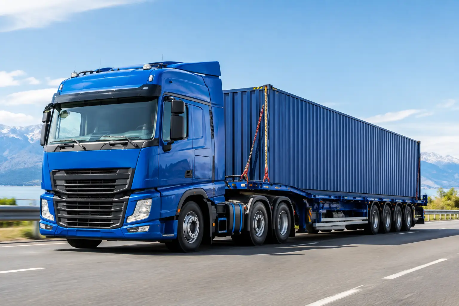 Trasporto container eccezionale senza imprevisti