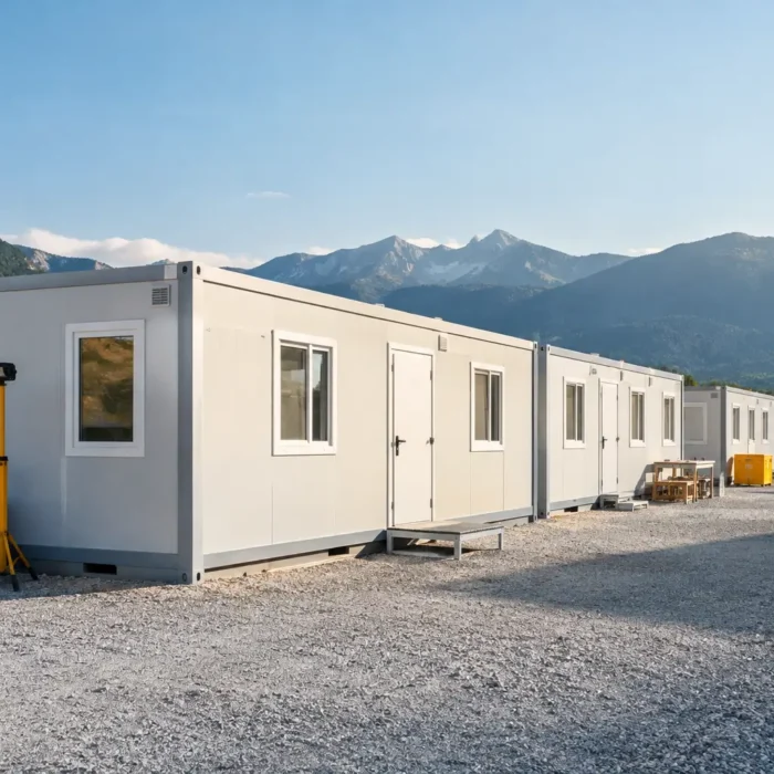 Esempio allestimento campo lavoro modulare